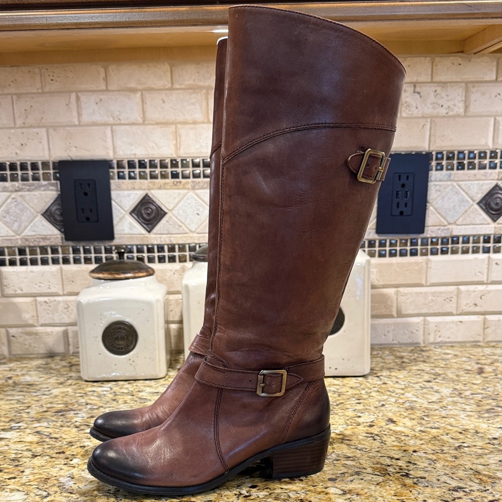 Arturo Chiang Betha tall leather boots